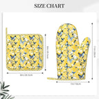 Oven Mitts and Pot Holders Watercolor Pastel Butterfly Flower Silicone Kitchen - Image 3