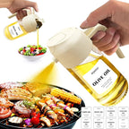 2 in 1 Glass Oil Sprayer & Dispenser, 16oz/470ml Olive Cooking, Air Fryer - Image 9