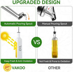 Vakoo Oil and Vinegar Dispenser Set - 17oz/500ml - Image 3