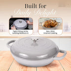 Shallow Cast Iron Casserole - Image 7