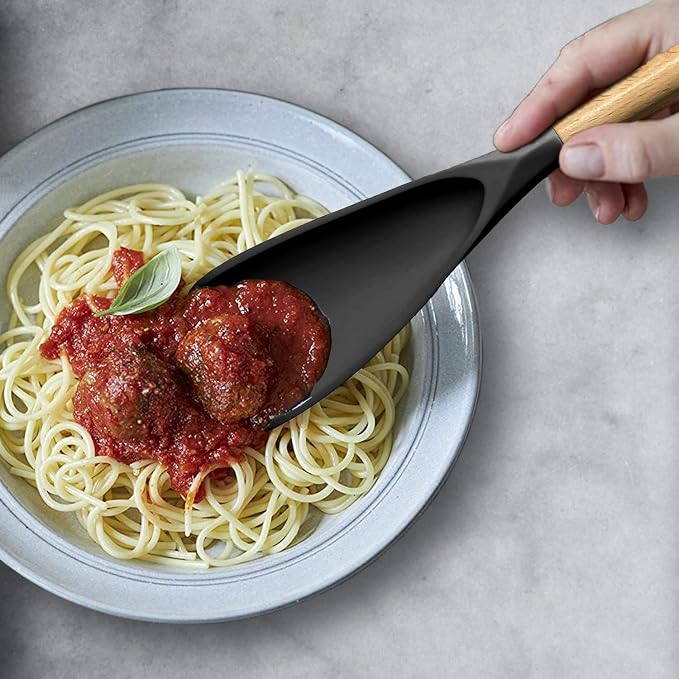 VOVOLY Cooking Spoon for Nonstick Cookingwares, Silicone Spoon Spoon for Mixing - Image 6
