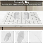 Large Stone Dish Drying Mats for Kitchen Counter, Fast Drying Collapsible Dish - Image 4