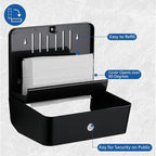 Paper Towel Dispenser Wall Mounted, Trifold/C Fold/Z Fold Paper Towel Holder - Image 3