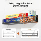 Mystozer 16.9 Inch Wide Large Capacity Magnetic Spice Rack - Image 2
