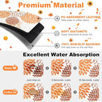 Findosom 2PCS 12" x 20" Fall Dish Drying Mat & 24" x 5.5" Sink Splash Guard - Image 3