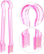 10 Pcs Plastic Buffet Serving Tongs, 6.3 Inches - Image 3
