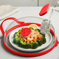 Microwave Splatter Cover with Water Steamer by NUTIKAS