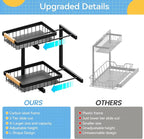 ADBIU Under Sink Organizer XL Size, 2 Packs 2 Tier Expandable Height Under-Sink - Image 5