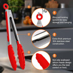 Premium Stainless Steel Heat Resistant Kitchen Tongs - Image 5