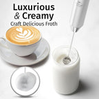 Zulay Kitchen Rechargeable Milk Frother Handheld Lux - Image 2