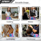 Server Apron with 3 Pockets, Waterproof Oil Waitress Waiter Half Apron - Image 6