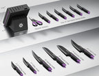 Knife Set - 15 PCS Kitchen Knife Set - Stainless Steel Knife Block Set - - Image 3