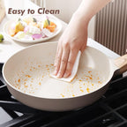 SENSARTE Ceramic Nonstick Frying Pan Skillet 9.5Inch Non Stick Omelette Pans - Image 5