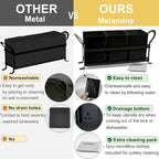 ECOIOU Cutlery Holder with Drain Holes, Dishwasher Safe Silverware Caddy - Image 4