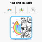 Secura 60-Minute Visual Timer, 7.5 Inch Magnetic Rainbow Countdown Timer - Image 2
