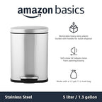 Amazon Basics Smudge Resistant Mini Rectangular Trash Can - Image 5