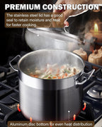 Cooks Standard Stockpots Stainless Steel, 11 Quart Professional Grade Stock Pot - Image 6