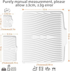 Silicone Dish Drying Mat for Kitchen Counter, Dish Drying Pad, Non-Slip Drain - Image 2
