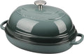 EDGING CASTING Enameled Oval Cast Iron Dutch Oven Pot by EDGINGCOOKWARE