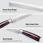 PAUDIN Brisket Knife, 12 Inch Carving Knife Stainless Steel Brisket Slicing - Image 3
