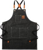 Tosewever Canvas Cross Back Chef Cotton Aprons by Tosewever