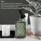 Green Glass Soap Dispenser - Image 6