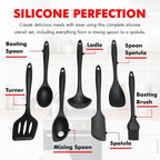 Chef Craft - Premium Silicone Kitchen Tools and Utensils Set, Non-Scratch - Image 4