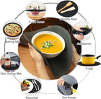 4 in 1, WENWELL 2 Microwave Splatter Cover & 2 Mat, Cooking Splash Guard - Image 9