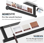 ASTOFLI Paper Towel Holder Under Cabinet No Drilling, Self Adhesive Paper Towel - Image 4