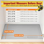 Aisslro Under Sink Mat 25" X 19", Waterproof Silicone Under Sink Mats - Image 2