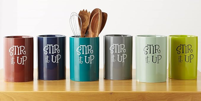 DII Kitchen Accessories Retro Collection Ceramics, Utensil Holder - Image 6