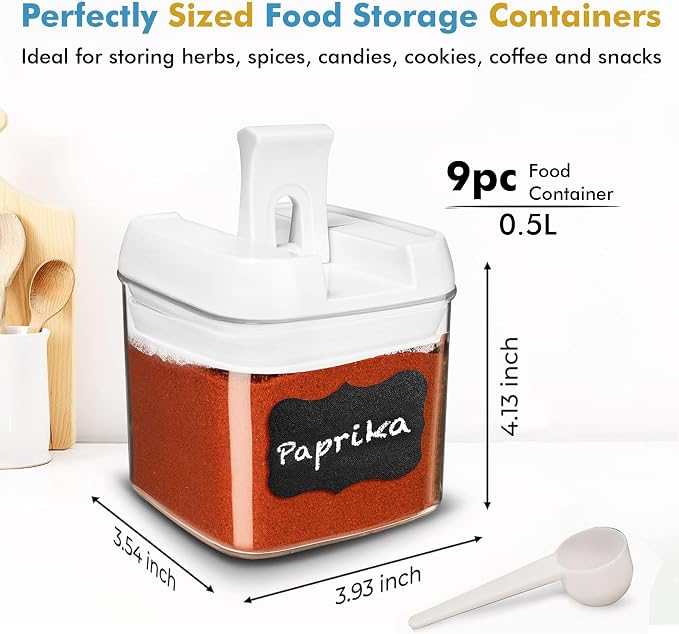 Shazo 9 PC Airtight Food Storage Containers - Image 3
