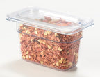 CURTA 6 Pack NSF 1/9 Notched Food Pan Cover, Size Clear Polycarbonate Lid - Image 3