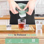 Large Ice Cube Trays for Whiskey: GGOW Big Silicone Ice Cube Trays - Image 2
