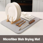 2 Pack Microfiber Dish Drying Mat - Image 2
