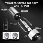 ThermoMaven 110ml Rechargeable Electric Salt and Pepper Grinder Set - Image 7
