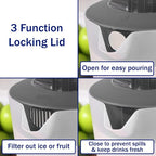 Water Pitcher with Lid 1 Gallon Pitcher, Freezer/Dishwasher Safe, BPA Free & - Image 4