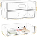 Clear Stackable Makeup Organizer - Image 3