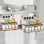 BOIVSHI Spice Rack Organizer for Cabinet, 1 Tier Pull Out Spice Rack, Spice - Image 8