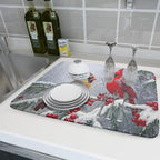 Winter Christmas Dish Drying Mat - Image 6