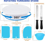 240PCS Cake Decorating Supplies Kits Cake Turntable, 100 Piping Bags 100 - Image 2