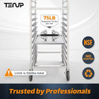 TenUp 20-Tier NSF Aluminum Sheet Pan Rack, Commercial Bakery Cooling & Storage - Image 4