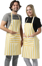 TOSHEX Kitchen Apron Waterdrop Resistant Cotton Apron - Image 7