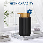 Ceramic Foaming Soap Dispenser, 12 oz Bathroom Foam Hand Soap Dispenser - Image 6