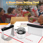 HULISEN Stainless Steel Biscuit Cutter Set, Silicone Mat, Pastry Scraper and - Image 7
