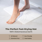 TOSORO - Stone Bath Mat Diatomaceous Earth Shower Mat Non-Slip Super Absorbent - Image 4