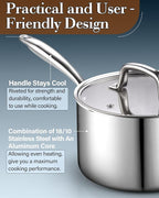 Cook N Home Stainless Steel Sauce Pan - Image 7