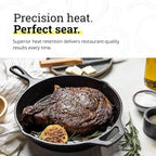 Lodge Seasoned Cast Iron Skillet Set 8, 10.25 & 12 Inches - Image 4