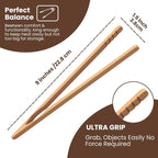 Wooden Toaster Tongs 2 PCs | Bamboo Kitchen Utensils - Image 3