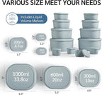 ISSEVE 12Pcs/Set Nesting Silicone Food Storage Containers - Image 9